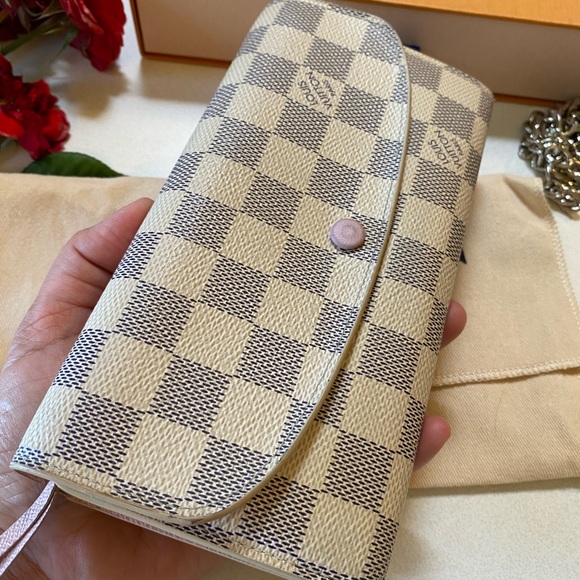 🎀LOUIS VUITTON Emilie Wallet Damier Azur - Picture 14 of 16